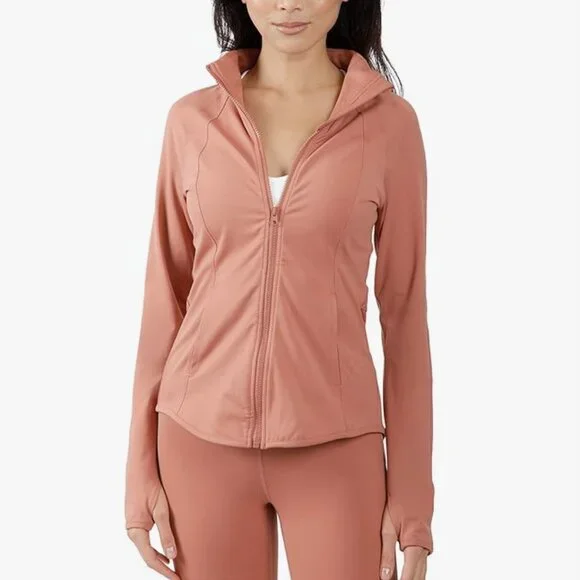 🏋Yogalicious Womens Ultra Soft Lightweight Full Zip With Pockets -Purple(NWT)🏋 - Picture 2 of 6